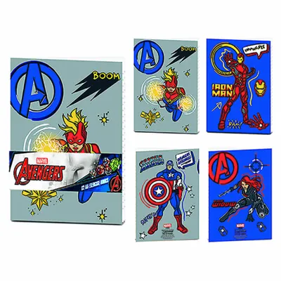Produktbild von Marvel Avengers A5 2 Workbooks set
