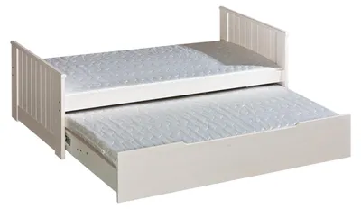 Image de Lit avec coffre de lit Lit double 2 x lits Lit d'enfant Lit d'adolescent Lit de rangement NOUVEAU
