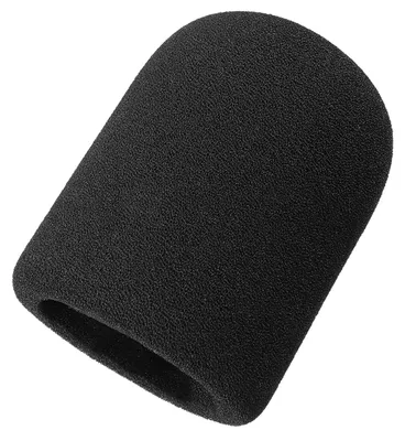 Immagine prodotto di Schiuma per microfono - Copertura antivento grande per AT2020 - Nero - 1 pezzo - Per voce e podcast