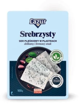 Zdjęcie produktu dla Ser pleśniowy Lazur Srebrzysty plastry 100 g