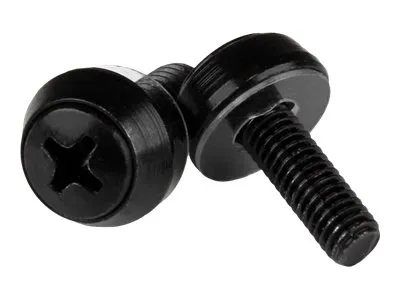 Produktbild von StarTech.com M5 x 12mm - Montageschrauben - 50er Pack - Schwarz, Schraube, Stahl, Blech, Allgemeiner Nutzen, M5, Kuppelkopf