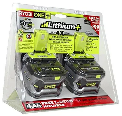 Produktbild von Ryobi RB18L40 2 Batterien 18V ONE+ 4,0 Ah Ladeanzeigen