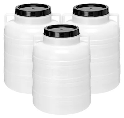 Image de Set 40 litres poubelle alimentaire sans BPA Fût alimentaire Réservoir d'eau de pluie GD-0127