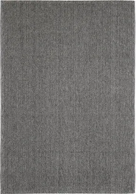 Produktbild von Villa Möbel Looivo Wohnzimmer-Teppich, Schlingenteppich, Frisee, Einfarbig, Farbe:Grau, Grösse:120x170 cm
