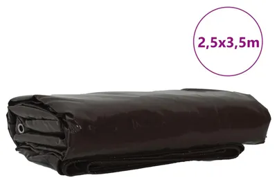 Zdjęcie produktu dla vidaXL Plandeka 650g / m² Brązowa 2,5 x 3,5 m Płótno z powłoką PVC