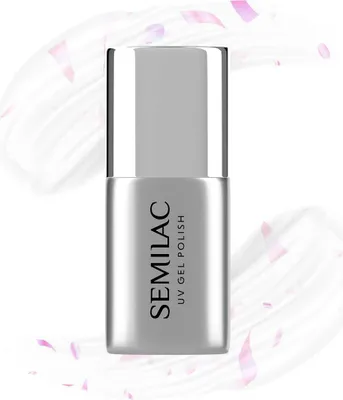 Produktbild von SEMILAC Top für Hybrid-Nagellacke, No Wipe - Flower Flakes, 7 ml