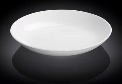Zdjęcie produktu dla Wilmax – głęboki talerz do serwowania 25,5 cm, porcelanowy, biały WL-991118/A