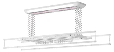 Produktbild von Wasophoogte® Decken wäscheständer, elektrischer wäscheständer für die decke, Elite, Aluminium, 38kg Tragfähigkeit