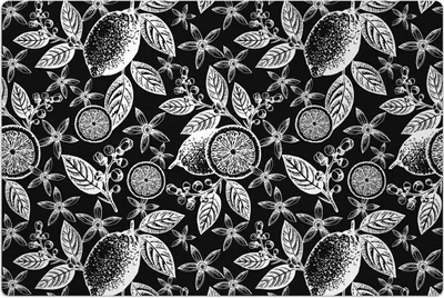 Produktbild von Küchenmatte 150x225 cm Vinylmatte Bodenmatte Dekoration - Blüten und Zweige