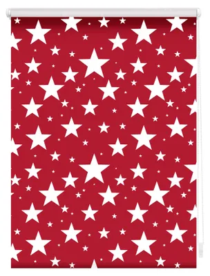 Produktbild von Lichtblick Rollo Klemmfix, ohne Bohren, blickdicht, Sterne Rot 45 cm x 150 cm (B x L)