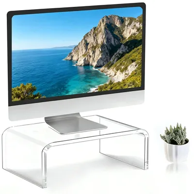 Image de Support transparent en acrylique pour écran d'ordinateur et d'ordinateur portable