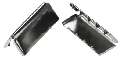 Produktbild von 10 Endstücke für Gürtel Gurte Bänder, 9x20 - 12x40mm Gürtelenden Endkappen