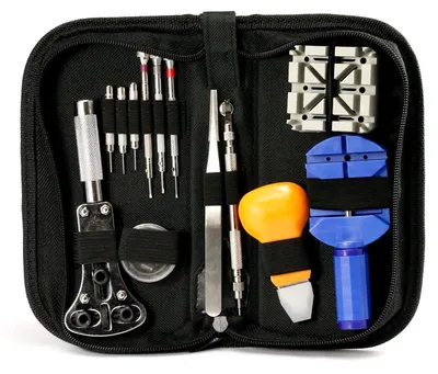 Produktbild von Professionelles Uhrmacher-Werkzeugset in einer Nylon-Tasche