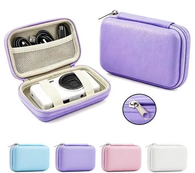 Immagine prodotto di Borsa per fotocamera digitale - Borsa portatile per fotocamera CCD - Custodia in EVA - Borsa minimalista per fotocamera in nero