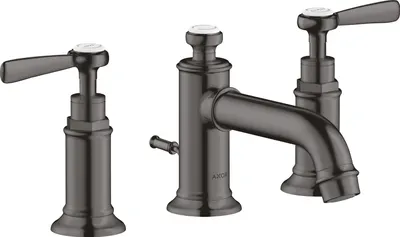 Produktbild von 3-Loch Waschtischarmatur AXOR MONTREUX 30 DN 15 m Hebelgr. m ZAG 1 1/4Zoll bru bl brushed black chrome