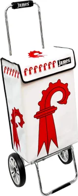 Produktbild von James Einkaufstrolley - BASELLAND - stabiler Einkaufswagen mit individuellem Design - mehrfarbig: bunt in Ausführung: Chrome19