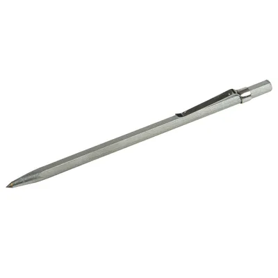 Produktbild von Anreißnadel mit Wolframkarbid-Spitze, Taschenklemme und PVC-Kappe 150 mm