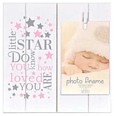 Image de BABY LITTLE STAR CLIPPER Cadre MDF 10x15 blanc