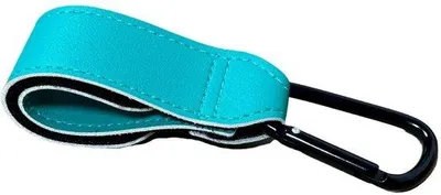 Image de Lot de crochets pour poussette, 20,3 cm, cuir, universel