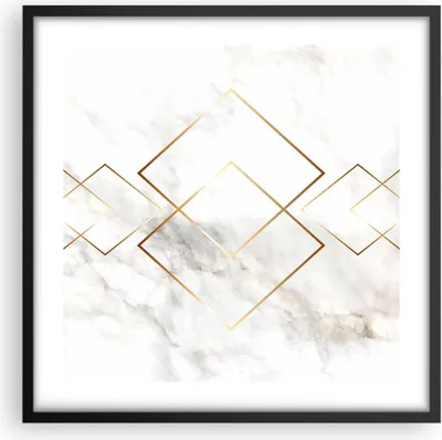 Produktbild von Gerahmtes Poster - Schwarzer Rahmen - Abstraktion modern - 50x50 cm - Wand Bild - Wanddeko - Wandbilder - Kunstposter - Wandposter - Bilderrahmen - Bilder - Kunstdruck - Wandbild - P2BAC50x50-4022