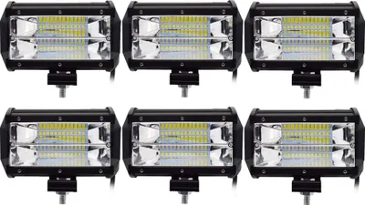 Produktbild von Greenmigo 6X 72W LED Arbeitsscheinwerfer Zusatzscheinwerfer Auto 12V 24V Scheinwerfer Offroad Flutlicht Spotlight 6000K Wasserdicht IP67 Arbeitslicht
