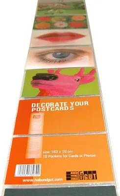 Produktbild von Transparenter Taschenvorhang für eine Bildergalerie Fotogalerie Postkartengalerie