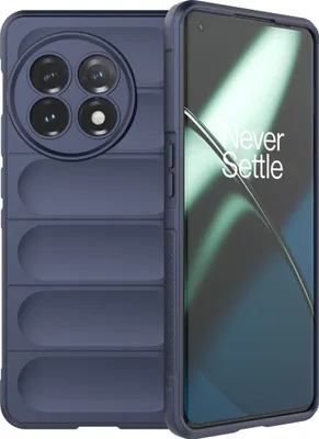 Produktbild von Mobigear Bumpy  OnePlus 11 Hülle Flexibles TPU Backcover - Dunkelblau