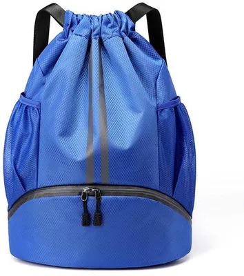 Produktbild von Ibenzoa® Sport-Rucksack 32 x 15 x 47 cm – robuster Rucksack mit Kordelzug, separatem Schuhfach & wasserdichten Fächern für Training, Schwimmen & Outdoor