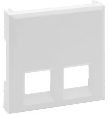 Image de Cache Legrand 864143 pour prises RJ11/RJ45, modèle Niloe, couleur blanc ultra