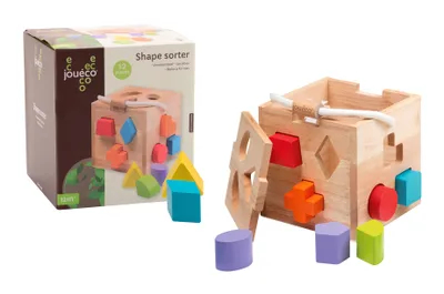 Produktbild von Jouéco Holz Formenbox Lernspielzeug mehrfarbig
