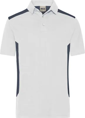 Produktbild von Men's Workwear Polo - STRONG - white/carbon, Gr. 4XL