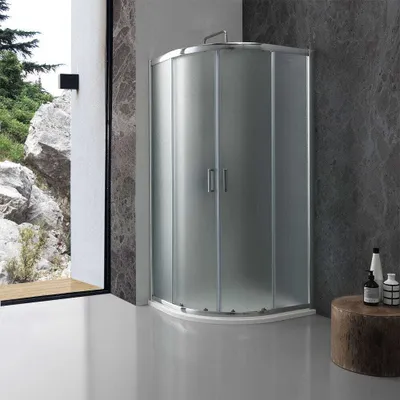 Immagine prodotto di Box doccia semicircolare giada 90x90 cm cristallo opaco 6 mm
