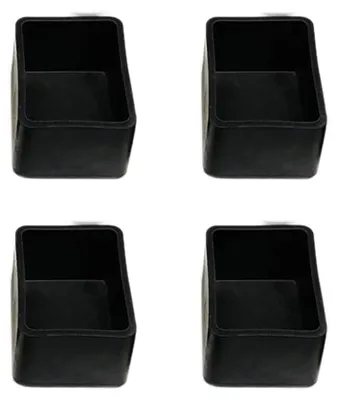 Productafbeelding van Stoelpoten Beschermers 8 Stuks - Antislip - Slijtvast - PVC - Voor Houten Vloeren - 70x70mm - Meubelpootbeschermers