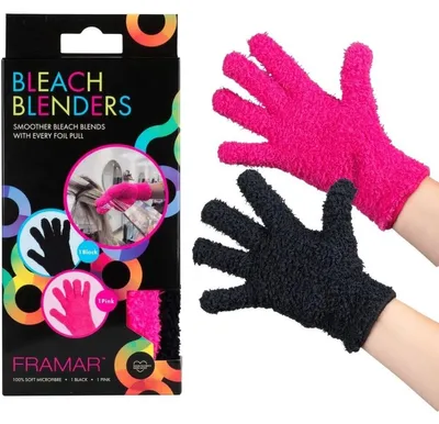 Image de Sibel - Gants de protection pour décoloration - Rose/Noir