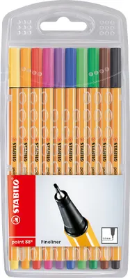 Produktbild von STABILO Fineliner -  point 88 - 10er Pack - Standardfarben
