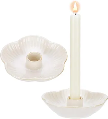 Immagine prodotto di PandaHall, 2 candelabri in porcellana, altezza 10 cm