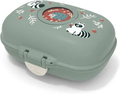 Produktbild von MONBENTO Brotdose Gram Raccoon 600ml gn 113703 3760192689458