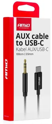 Obrázek produktu pro Audio kabel USB-C na 3,5 mm AUX 1 m - Vysoce kvalitní přenos zvuku