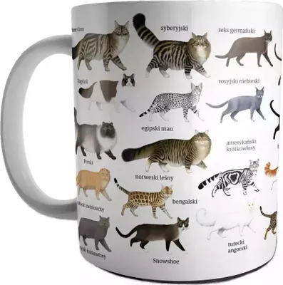Zdjęcie produktu dla Kubek ceramiczny koty