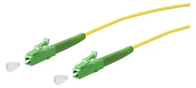 Imagen del producto de Cable de conexión OpDAT de METZ CONNECT, con conectores LC-S APC/LC-S APC, fibra óptica OS2, longitud de 1 metro