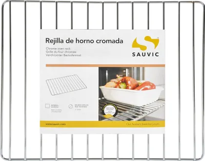 Produktbild von Sauvic Backofenrost, verchromter Stahl, 44,5 x 34 cm