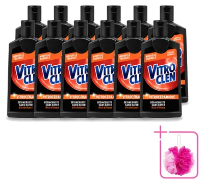 Produktbild von 12 x Vitroclen Kookplaatreiniger für Keramik- und Induktionskochfelder 310 ml - Sparpackung - 12 Stücke