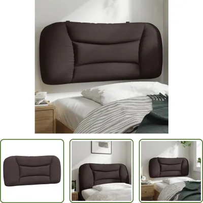 Produktbild von The Living Store Kopfteil-Kissen Dunkelbraun 90 cm Stoff