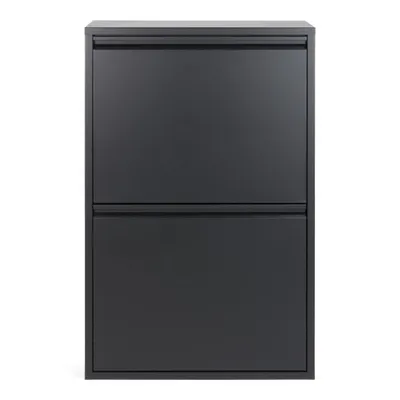 Produktbild von Spinder Design Schuhschrank mit 2 Klappen Schwarz, Billy 2