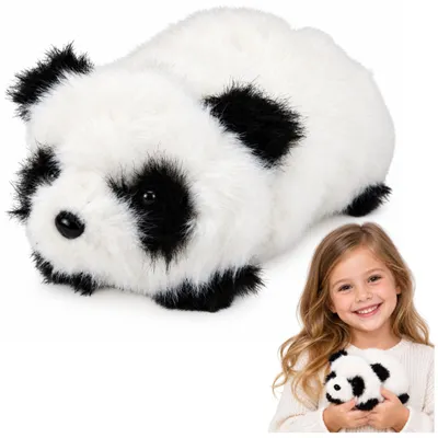 Produktbild von Kleiner schwarz-weißer Plüsch-Panda-Kuscheltier 16 cm