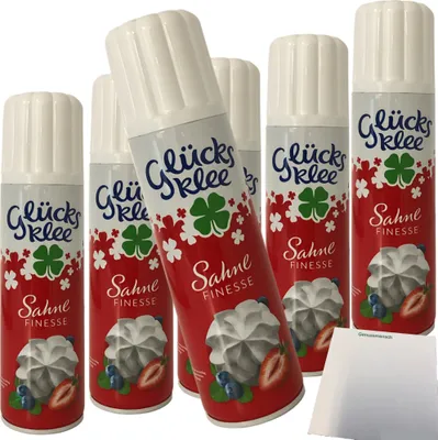 Produktbild von Glücksklee Sprühsahne Finesse 30% Fett 6er Pack (6x250ml Dose) + usy Block