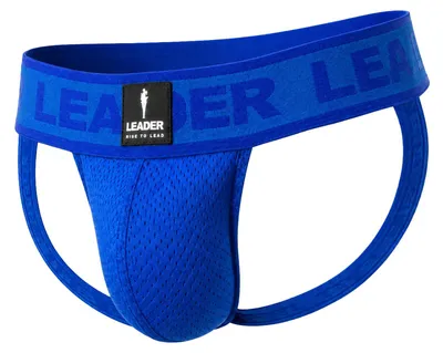 Zdjęcie produktu dla LEADER Sports Mesh Jockstrap Blue - Größe L