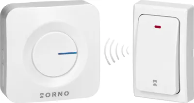 Obrázok produktu pre Bezdrôtový zvonček biely 200m OR-DB-MT-156/W