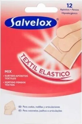 Immagine prodotto di Adesivi per medicazione Salvelox, vari tessuti, 12 pezzi