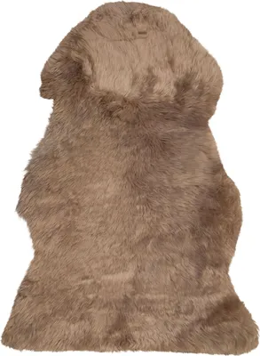 Produktbild von BELIANI Schaffell Braun Natürliches Leder Unregelmäßige Form Elegantes Design 65 x 110 cm